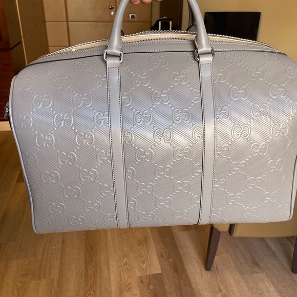 Gucci Men's Grey Leather Bag - Picture 6 of 9
